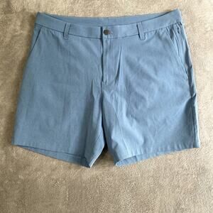 Lululemon ABC Comission Blue Chino Shorts Men's 36 Golf Preppy Pickleball